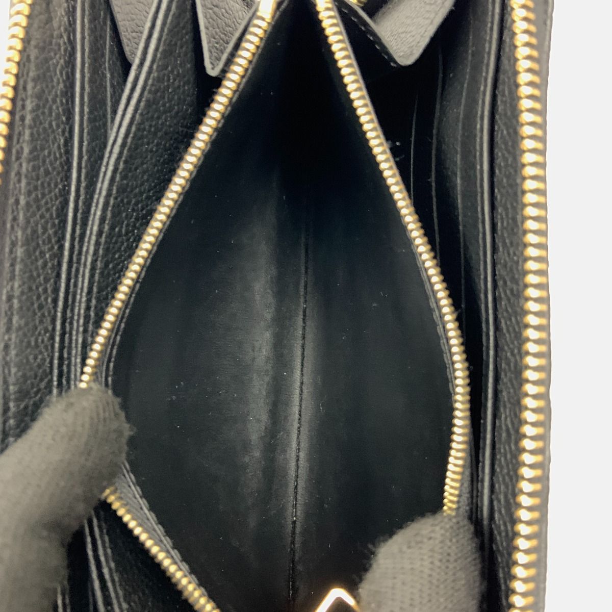 Louis Vuitton Monogram Empreinte Zippy Wallet Round Zipper Long Wallet M61864