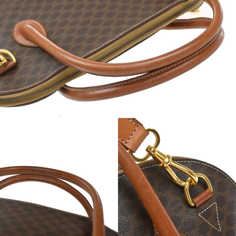 Celine Hand Shoulder Bag Canvas Leather 35kb002