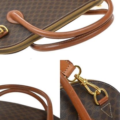 Celine Hand Shoulder Bag Canvas Leather 35kb002