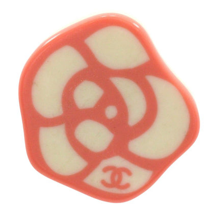 Chanel Camellia *one Side Plastic White 03P Ladies 3.2g Earring