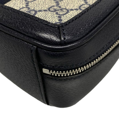 Gucci GG Plus GG Supreme/gg Marmont 772157 Navy Ivory And Red Leather