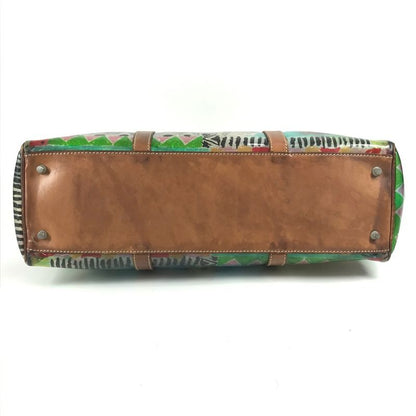 Prada Tote Bag All Over Pattern Triangle Logo Triangle Logo Plate Br2515