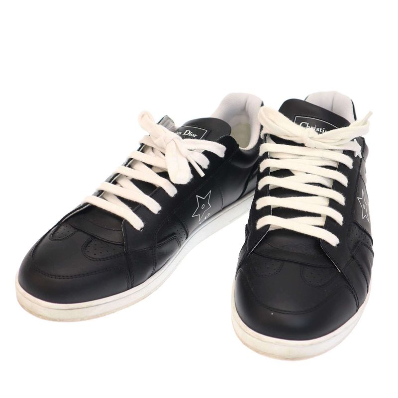 Christian Dior Star Leather Sneakers Ls 09 22 Black 41