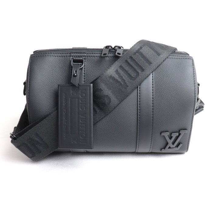 Louis Vuitton City Keepall 2way Shoulder Bag Aerogram Black M59255 IC Men's