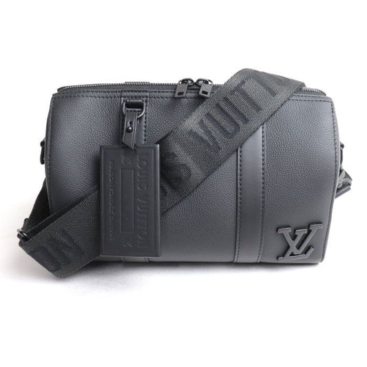 Louis Vuitton City Keepall 2way Shoulder Bag Aerogram Black M59255 IC Men's