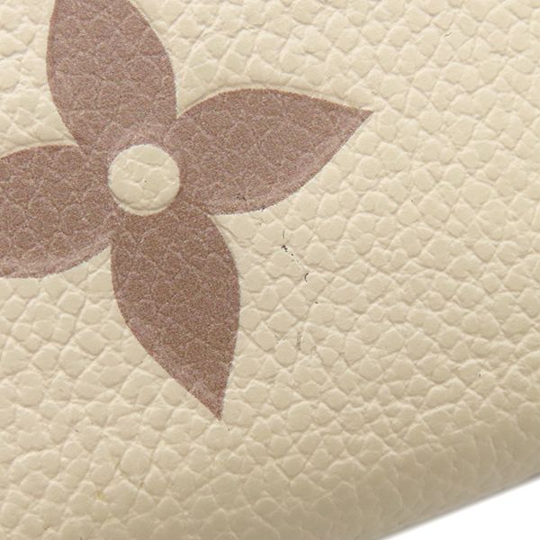 Louis Vuitton Long Wallet Zippy Wallet Bi-Color Monogram Empreinte Cles Creme X