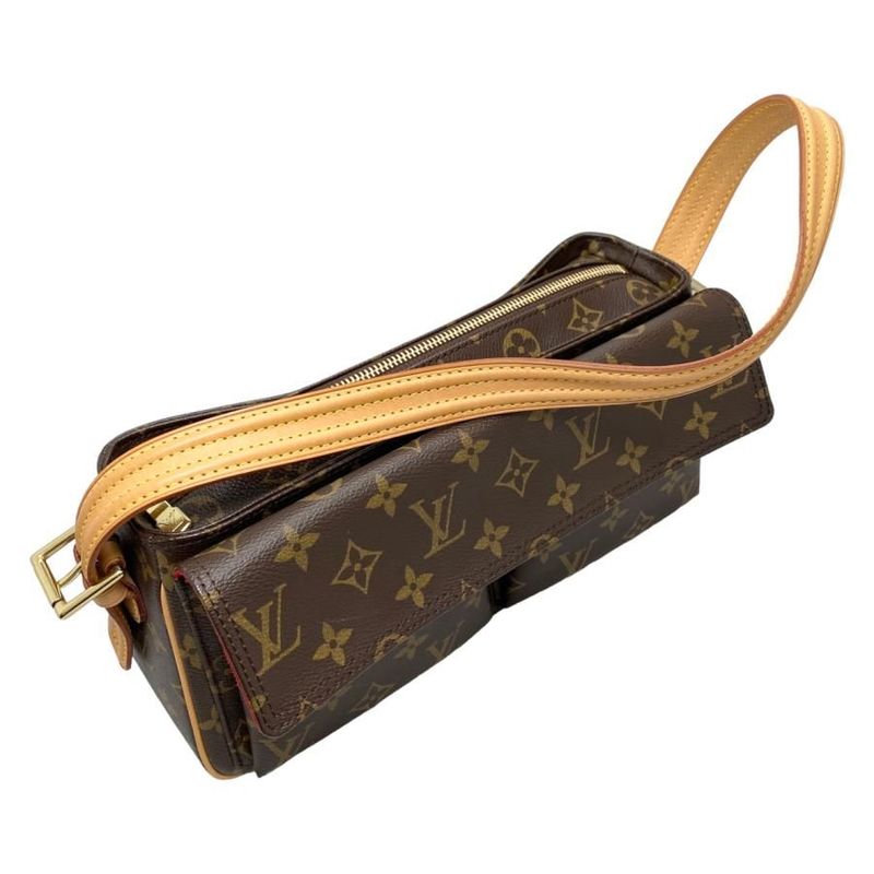 Louis Vuitton One Shoulder Bag Viva Cité MM M51164 Monogram Red Louis Vuitton