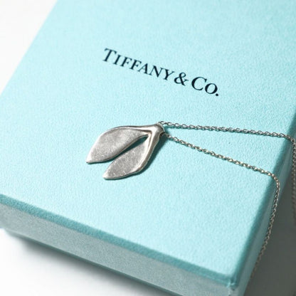 Tiffany & Co Tiffany & Co Vintage Necklace Whaletail Leaf Star Ring Silver