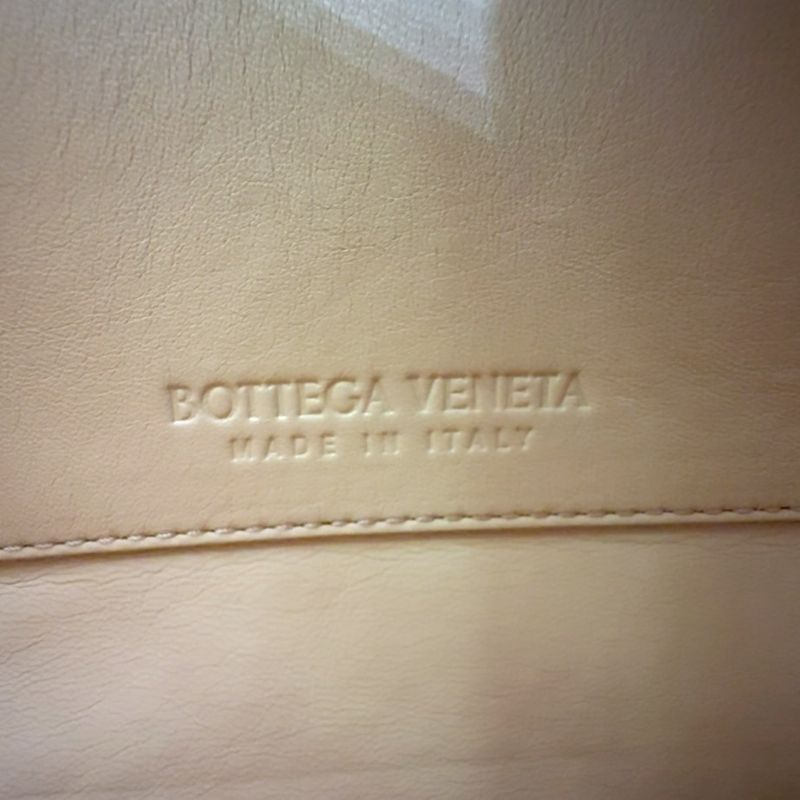 Bottega Veneta Mount Envelope 2WAY Chain Shoulder Leather Beige Handbag Gold