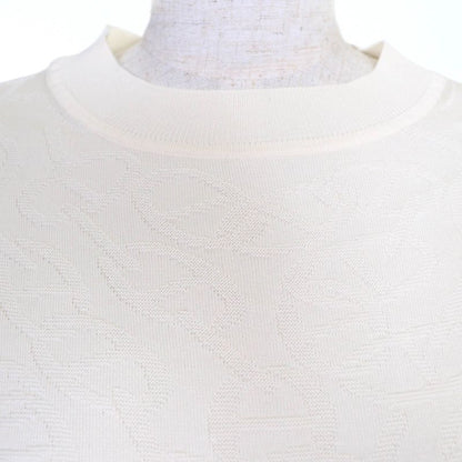 Hermes 24SS 4e2649dc Nausa Silk Cotton Chaine D'ancre Short Sleeve Knit Ivory