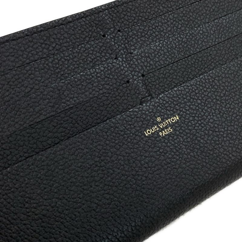 Louis Vuitton Wallet Bicolor Monogram Empreinte Pochette Felicie M80482 Black