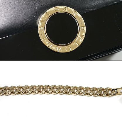 Bulgari Bvlgari Chain Shoulder Bag Bulgari 39858 Leather Black