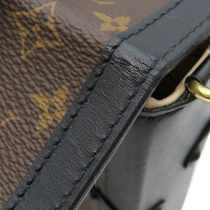 Louis Vuitton Shoulder Bag Pochette Trunk Vertical Monogram Canvas Leather