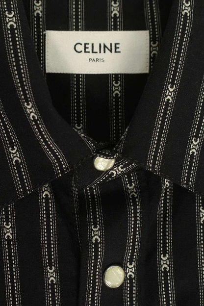 Celine 25SS 2t3610s48 Triomphe Western Long Sleeve Shirt Men's S