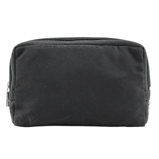 Bottega Veneta Bottega Veneta Triangle Logo Nylon Black Unisex Pouch