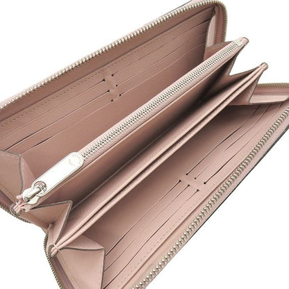 Louis Vuitton Long Wallet Zippy Wallet Monogram Mahina Rose Jasmine Silver