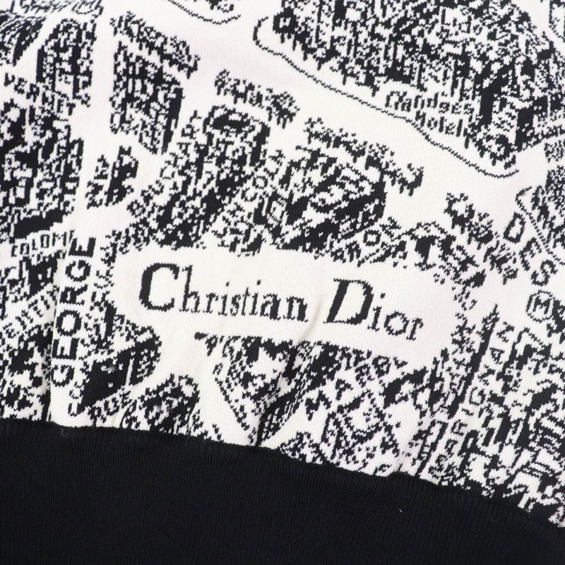 Christian DIOR 23AW 324v50am505 Plan De Paris Cropped Raglan Sleeve Bomber