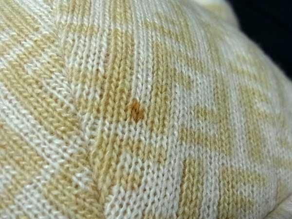 Fendi Zucca Pattern Zucchino Wool Rayon Nylon And Cashmere Bear Teddy Bear