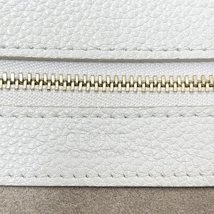 Celine Tote Cabas Phantom Small With Tassel 176023tni01bc White Leather