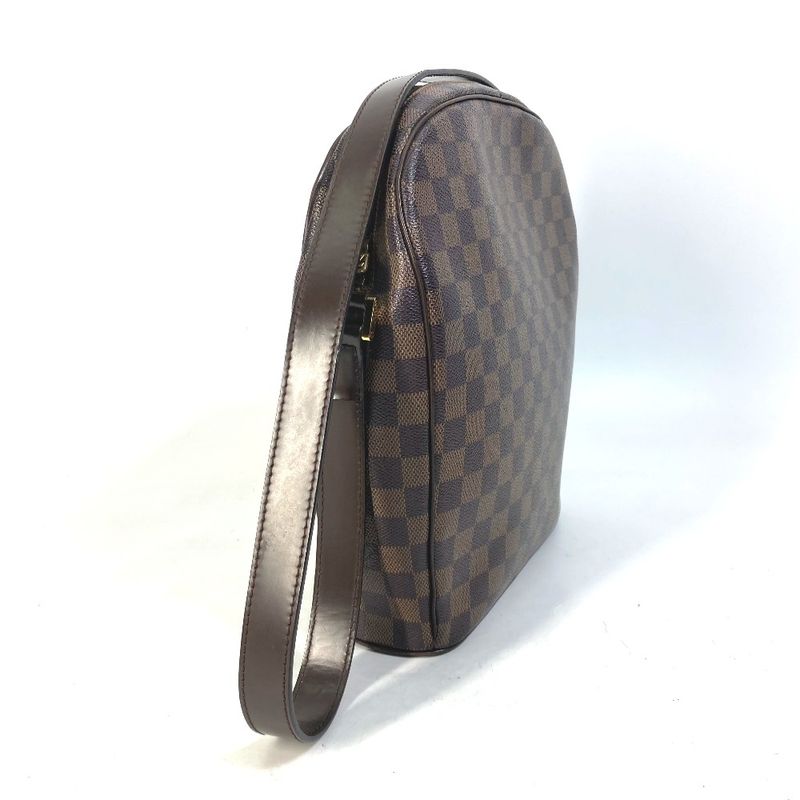 Louis Vuitton Shoulder Bag Ipanema GM N51292 Damier Canvas Ebène Brown