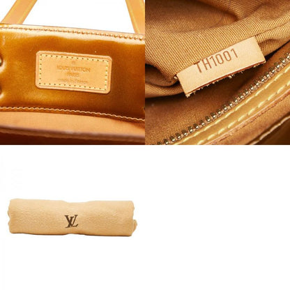 Louis Vuitton Monogram Vernis Reed MM M91143 Bronze Brown Patent Leather Women