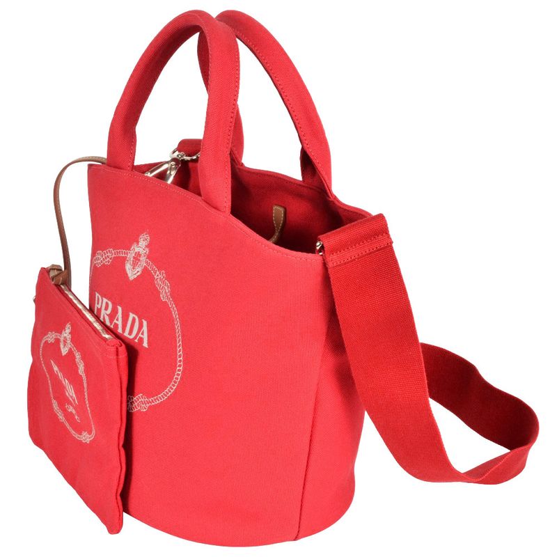 Prada Canapa Tote Canvas 1bg186 Shoulder Bag