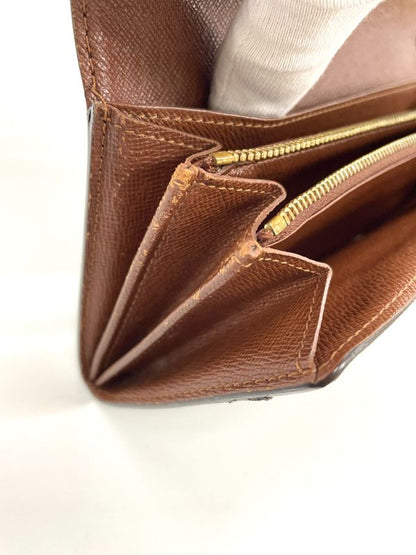 Louis Vuitton Monogram Pochette Portmonnaie Cles Di Long Wallet M61726 Brown