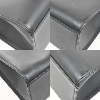 Gucci Tote Handbag Bamboo Black Leather 30ka703