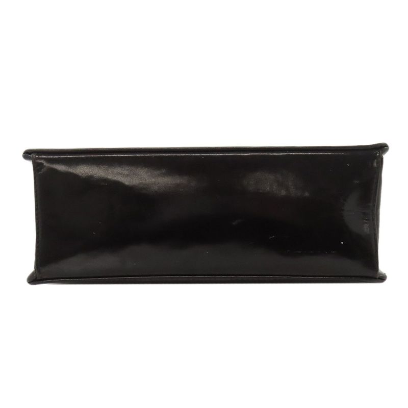 Chanel Chain Bag Coco Mark Silver Hardware Handbag Enamel Women