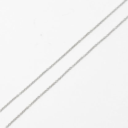 Tiffany & Co T-smile Mini 18K White Gold And Pink Sapphire Ladies 2.43g Necklace