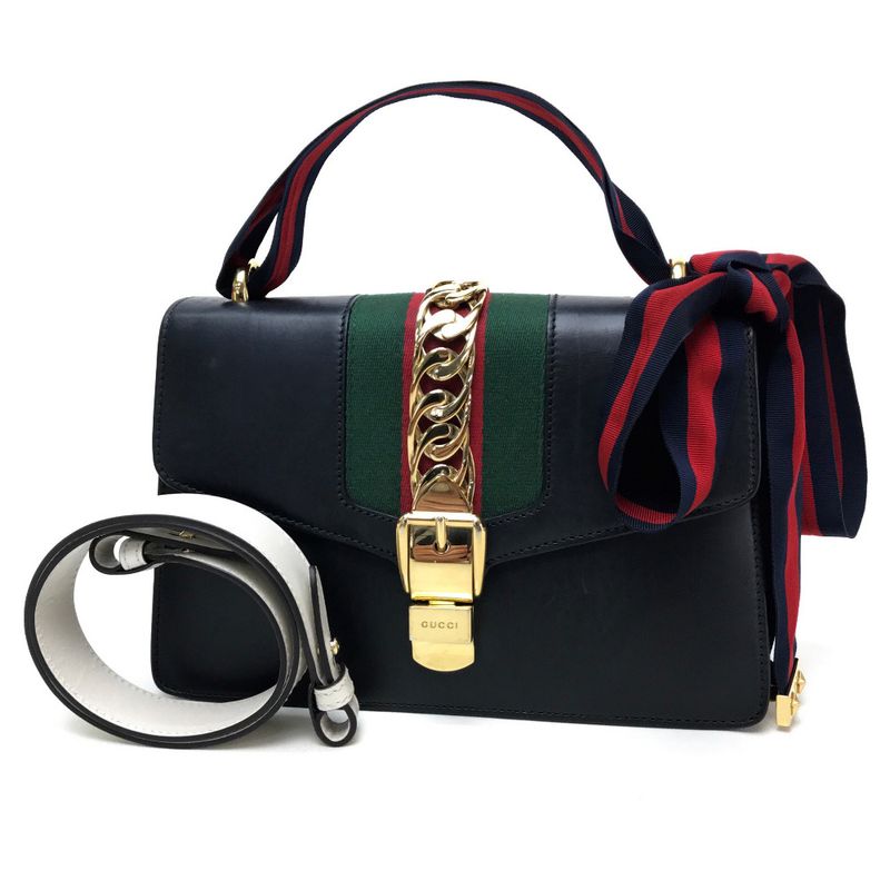 Gucci Sherry Line Sylvie Small Ribbon Shoulder Bag