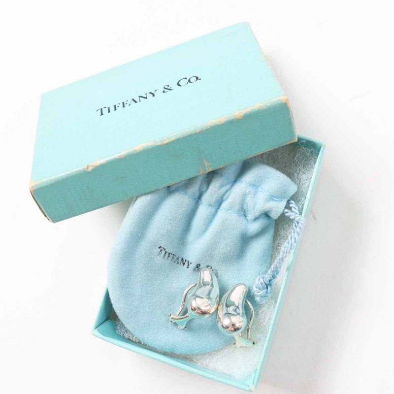 Tiffany & Co Bean Earring For Both Ears Accessory Sv925 Silver