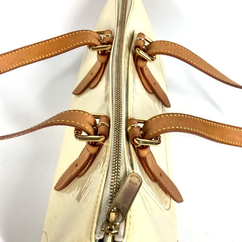 Louis Vuitton Handbag Rosewood Avenue M93508 Monogram Vernis Canvas Pe Lou White