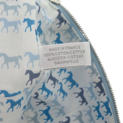 Hermes Cabriole Togo Bag MM Cotton White Blue Water 1009 Pouch Hermes