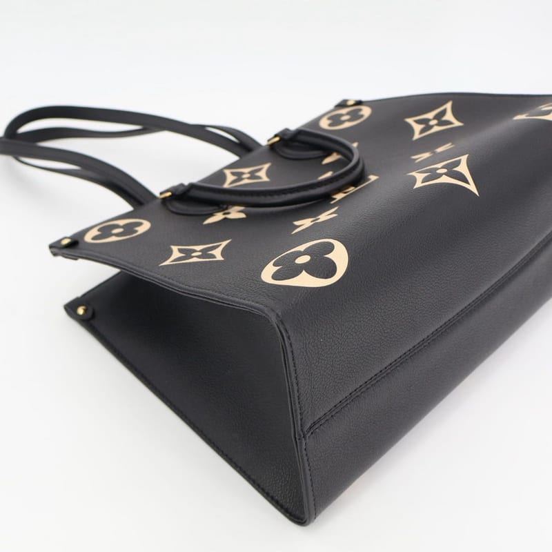 Louis Vuitton M45495 Empreinte On-the-go MM Black Beige 2WAY Bag