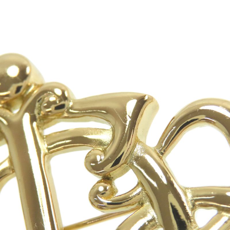 Christian DIOR Logo Brooch Metal Ladies