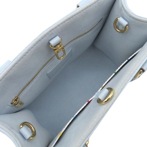 Louis Vuitton 2way Bag LV X Tm on the Go PM Monogram Empreinte Washed Blue Gold