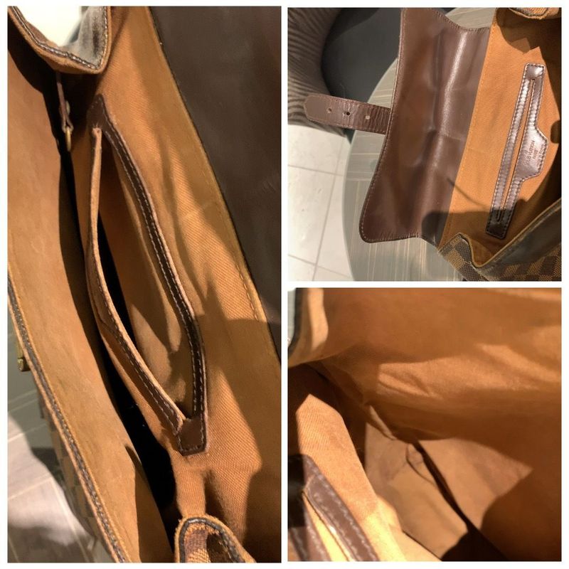 ◎authentic Louis Vuitton Soho Backpack Damier Ebène