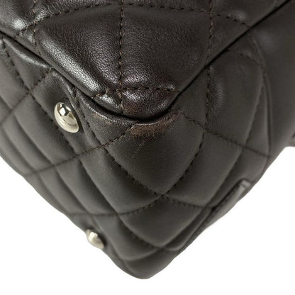 Chanel Shoulder Bag Cambon Line Bow Ring Bag A25171 Dark Brown Leather Lambskin