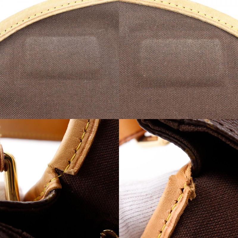 Louis Vuitton Menilmontane PM M40474 Monogram Canvas Brown Ct2193 Ladies