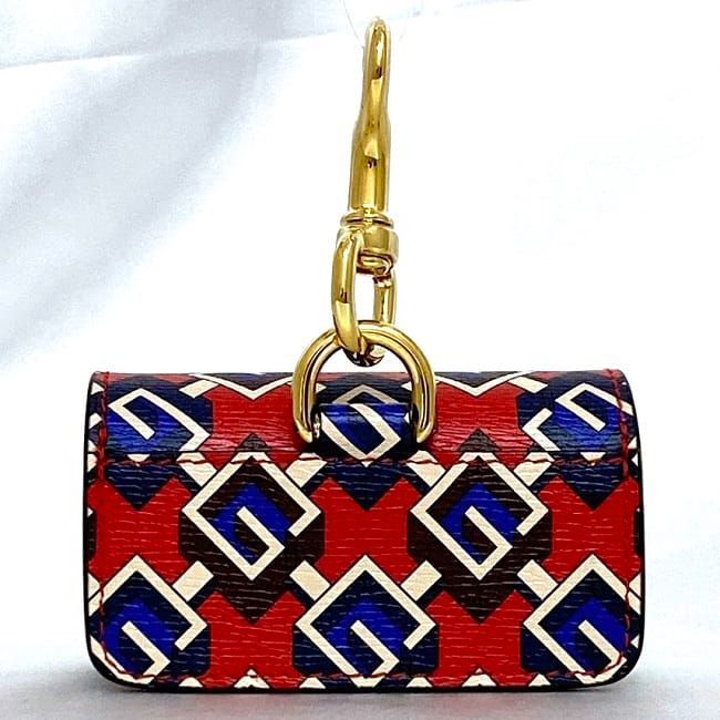 Gucci Air Pods Case Red Purple Geometric Excellent Condition