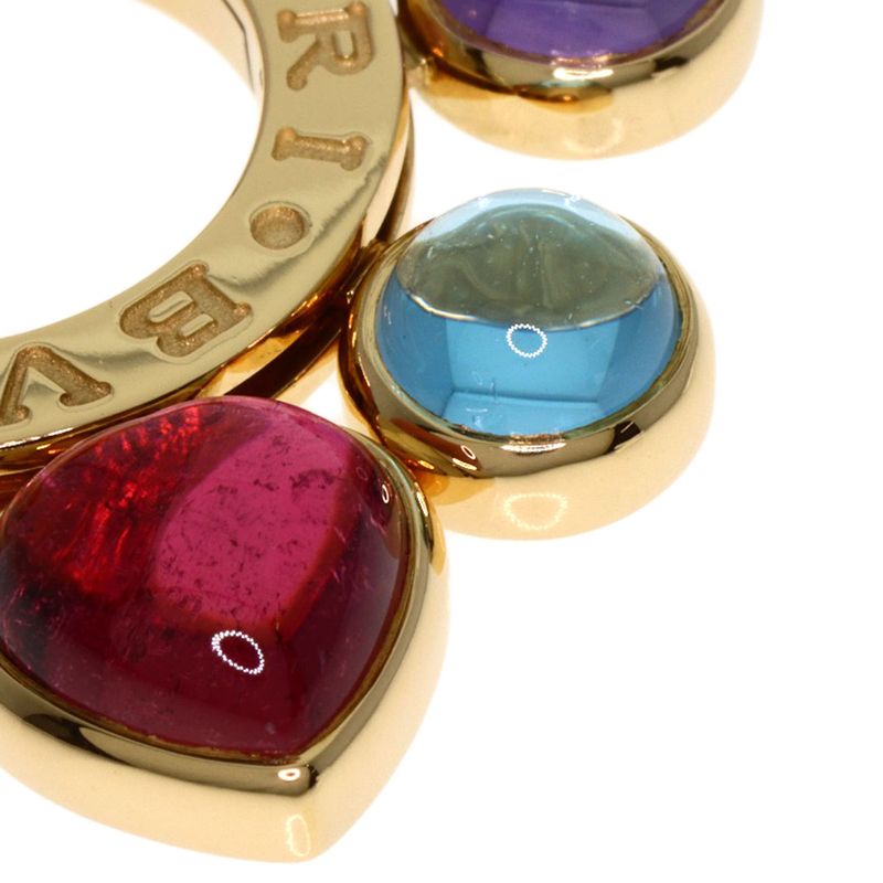 Bvlgari Bulgari Allegra Multicolor Stone Pendant Top 18K Yellow Gold Ladies