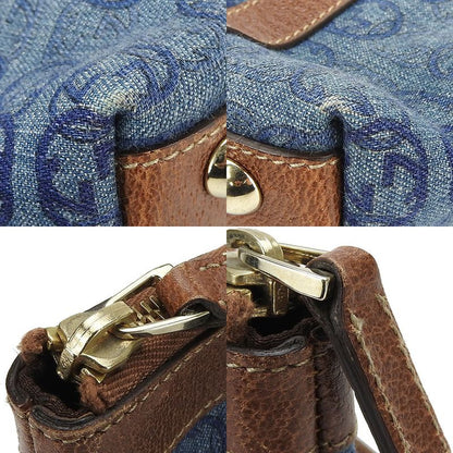 Gucci Handbag 141471 Interlocking Denim Blue Casual Mini Hand Ladies Women Gucci