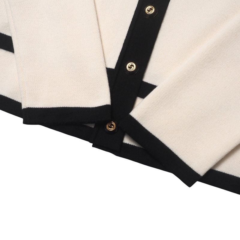 2022ssGucci Cardigan Size S GG Logo Knit Jacquard [recommended] Made In