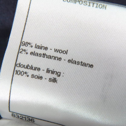 CHANEL P59081v39106 Wool Hexagonal Coco Button Sailor Collar Zigzag Pattern