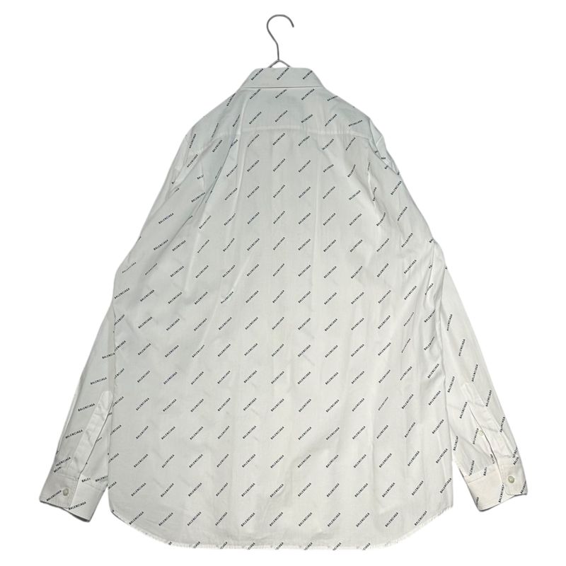 Balenciaga 18ss All Over Logo L S Shirt All Over Logo Long Sleeve Shirt