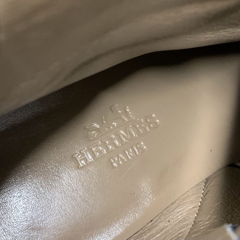 Hermes Saint Germain Boots Short Boots Shoes Kelly Hardware Suede Navy