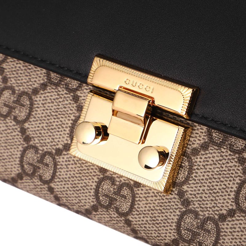 Gucci Long Wallet GG Supreme Brown/black