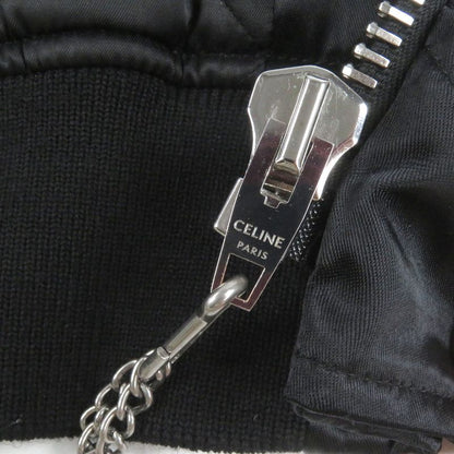 Celine 22AW 2w749048s Back Logo Print Hooded Bomber Jacket Blouson Black 50