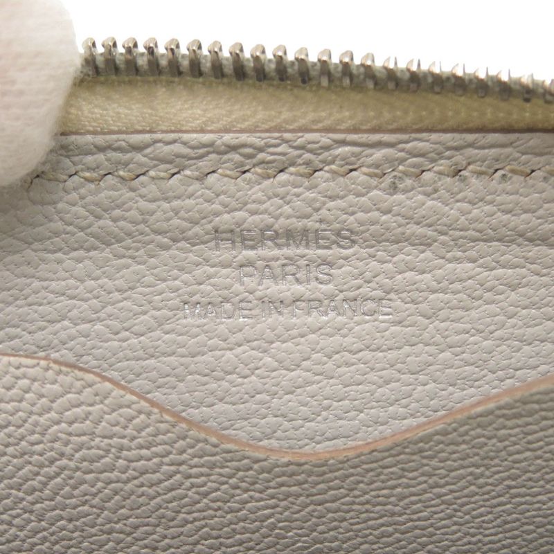 Hermes Zip Angot Evercolor Griper Silver Hardware U Engraved (2022) Card Case